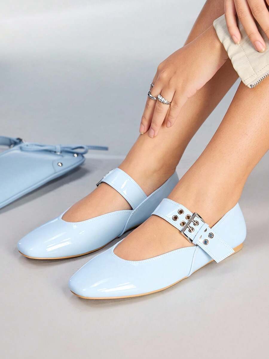 CUCCOO GRLICON 女士 Y2K 风格平底鞋，适合朋克、骑行者、酷女孩、万圣节、圣诞节、派对装扮