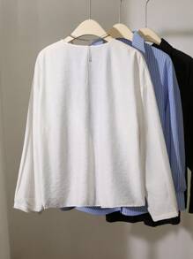 Chaqueta delgada de unicolor con estilo bohemio minimalista y de alta gama para mujer, versátil para vacaciones de verano