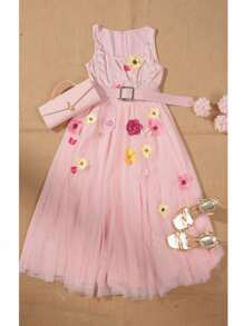 MOTF PREMIUM 女式无袖花卉装饰休闲连衣裙