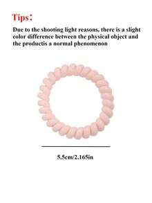 6 件随机颜色松紧带 - 带有有趣图案和设计的发饰，甜美清新发带，耐用，女士休闲发饰，礼品和照片道具，螺旋发带，弹性线圈发带，婚礼新娘礼物，伴侣礼物，伴娘礼盒装饰，六件装，情人节派对礼物 - 彩色 - 查看 15