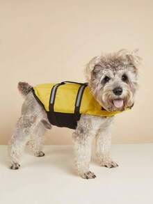 BONAPET 1pc Reflective Pet Life Jacket For Cat And Dog For Swimming And Boating