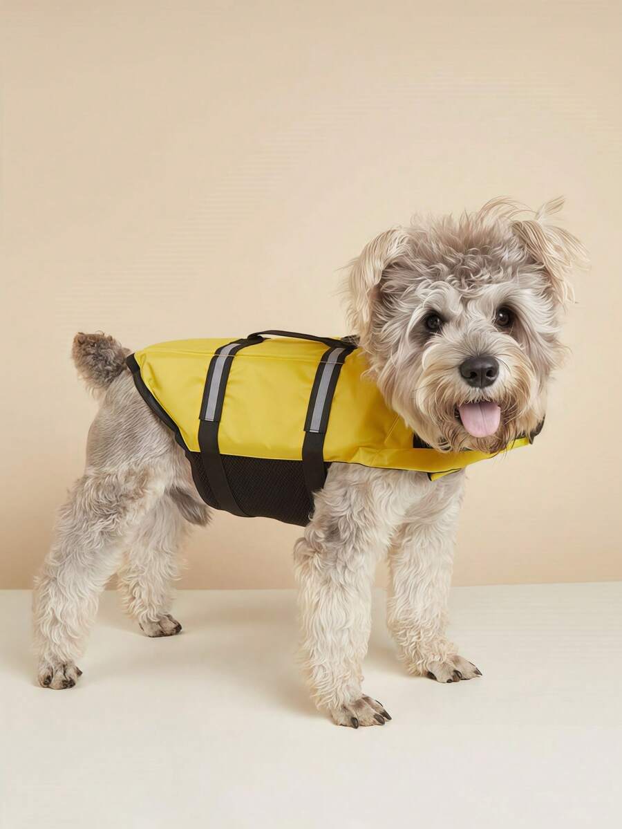 BONAPET 1pc Reflective Pet Life Jacket For Cat And Dog For Swimming And Boating