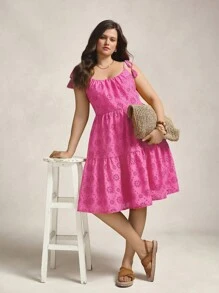 Zelara Embroidered Casual Flowy Camisole Dress, Plus Size Mother's Day Church Outfits Women Going Out Outfits Office Streetwear Women Kawaii Back To School Fall Women Clothes Winter Outfit For Women