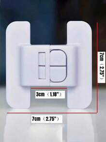 2/1对白色冰箱锁、饮水机门和抽屉柜锁、家具保护装置、返校用品