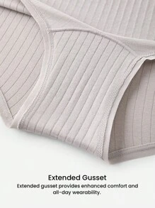 LUVLETTE Bộ 3 đồ lót mặc ngoài bằng vải cotton thể thao cạp vừa cơ bản, quần lót nữ mặc ngoài, đồ lót mặc trong, phù hợp cho bé gái tuổi teen và trẻ em - Nhiều màu - Xem 7