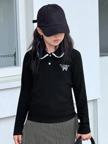 DAZY قميص كاجوال يومي للفتيات المراهقات، خريف