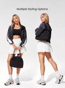 GLOWMODE Power Play 防水储物隔层拉链口袋保龄球包健身房工作室旅行日常休闲 - 黑色 - 查看 3