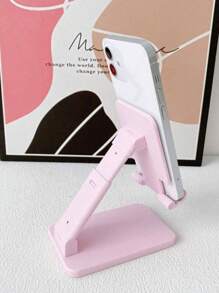 1Pc Foldable Desktop Mobile Phone Holder, Suitable For Watching Tv Series, Studying And Working, Easy To Carry, 4 Colors Available, Suitable For Birthday Gifts,School Stuff.