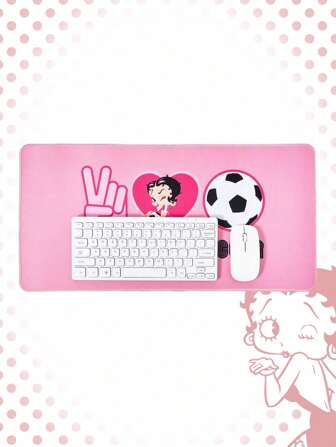 Betty Boop | ROMWE Cartoon Cute Betty Pattern Anti-Slip Waterproof Durable Thick Mouse Pad