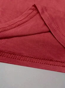 Áo sơ mi hình trái tim Comfort Colors®, Áo sơ mi hình trái tim dễ thương, Áo sơ mi hình trái tim ngày lễ tình nhân, Áo sơ mi ngày lễ tình nhân cho bé gái, Quà tặng cho người thân yêu, Quà tặng Giáng sinh đáng yêu - Gỗ đỏ - Xem 4