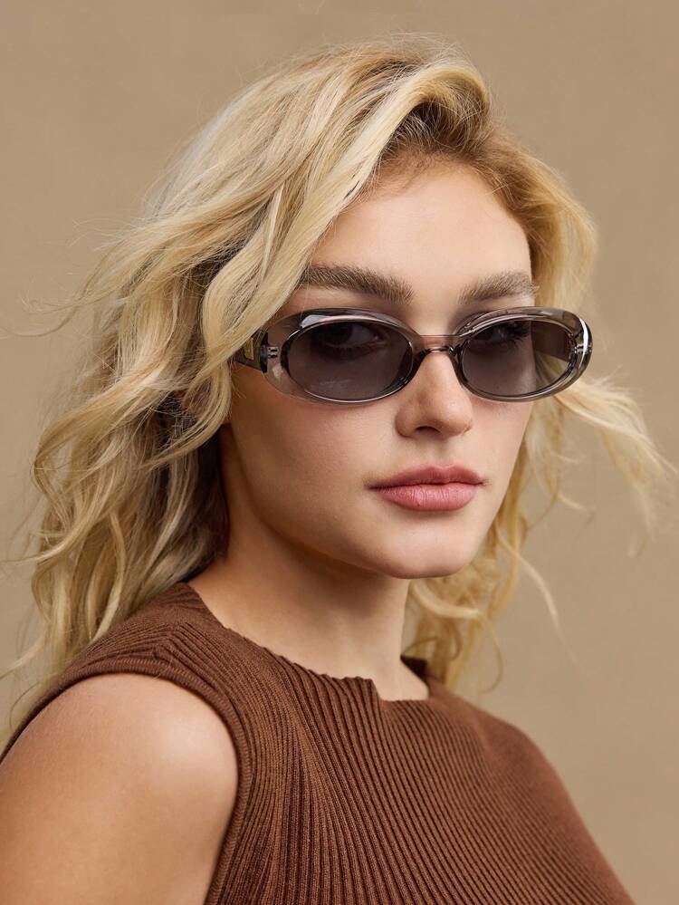 OVAL SHAPE FULL RIM FASHION GLASSES