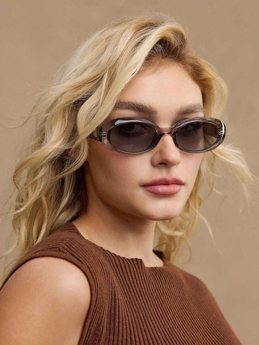 MOTF PREMIUM 椭圆形全框时尚眼镜 - 灰色 - 查看 2