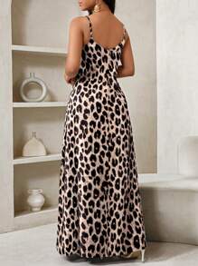 SHEIN Lady 豹纹女式长裙 女士波西米亚风露背女式宽松长裙 女士连衣裙 宽松露肩生日和活动礼服/节日礼服 度假服装 女士波西米亚风/波西米亚风女装 吊带上衣 非洲女装 女士连衣裙 女士夏季热带连衣裙 新品 女士连衣裙 沙滩裙 复活节连衣裙/女士复活节连衣裙/女士复活节服装 女士夏季连衣裙 - 杏色 - 查看 8