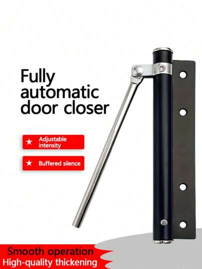 Stainless Steel Door Closer 400 Series Adjustable Spring Tension Heavy Duty Concealed Mechanism Low Noise Corrosion Resistant Easy Install Commercial Door Closer For Office Store Industrial Building Durable Maintenance Free