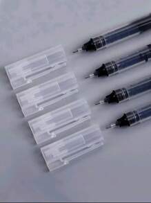 5pcs/10pcs/20pcs Lot Ultra Fine Finance Gel Pen Black Blue Red Ink Refills Rods Gel Pen For School Office Exam Supplies Stationery Back To School  Halloween Decor Wall Decor, Bedroom Curtains Living Room Decor Fall Decor,Christmas Decorations School Notebook - Black - View 3