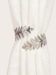 1 cái/2 cái Lá kim loại Vàng và Bạc Vòng rèm hở Dây buộc rèm Về dây buộc rèm Dây buộc rèm Dây buộc dây Phụ kiện dây buộc Sợi dây Phụ kiện thời trang để trang trí nhà cửa NGÀY Valentine, Đám cưới Valentine, Sinh nhật - Bạc - Xem 5