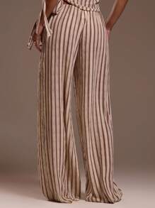 MUSERA Pantalones anchos de pierna ancha con cintura de cordón, solo se ajusta a Ibiza, para vacaciones, playa sexy, romántica, elegante, ocasión, cumpleaños, estilo bohemio