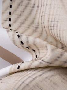 Manfinity RSRT Men's Summer Fashionable Holiday Style Casual Shirt, Slim Fit Short Sleeve Button Up Shirt - Khaki - View 5