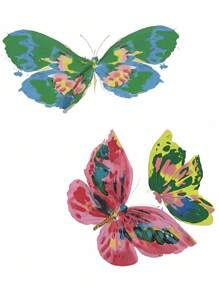 SHEIN EZwear Women Casual Butterfly Print Round Neck Versatile Camisole Top - Multicolor - View 3