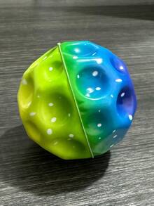 Zazumi 1pc 2.6Inch Soft Bouncy Moonstone Elastic Ball Stress Relief Toy For Adults Cool Space Galaxy Glow In The Dark Party Favor Desk Decoration Office Gift Novelty Collectible Christmas Stocking Stuffer