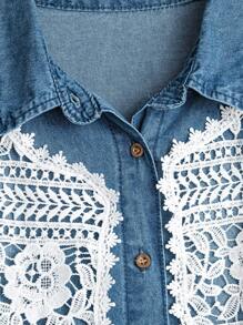 EMERY ROSE معطف نسائي كبير الحجم بدون أكمام مزخرف بالدانتيل، مناسب للخريف والصيف