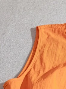 GlowEve Camisa informal sin mangas de unicolor para vacaciones de mujer