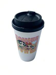 THE POWERPUFF GIRLS X SHEIN 花朵、泡泡、毛茛图案纸杯 - 派对和庆典用饮具 - 饮料杯 - 彩色 - 查看 5