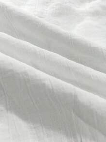 INAWLY 大码女式时尚休闲复古浪漫度假简约性感纽扣吊带连衣裙 - 白色 - 查看 5