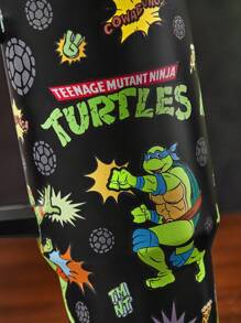 TEENAGE MUTANT NINJA TURTLES | SHEIN 40oz Tumbler With Handle, Insulated Cup, Vacuum Insulated Water Bottle, Stainless Steel Travel Mug, Car Mug - Black - View 8