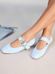 CUCCOO GRLICON 女士 Y2K 风格平底鞋，适合朋克、骑行者、酷女孩、万圣节、圣诞节、派对装扮