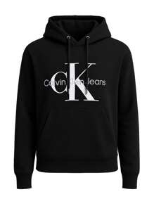 Calvin Klein CORE MONOLOGO HOODIE - 黑色 - 查看 4