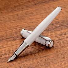 1 支装奢华金属钢笔 2024 新款设计可填充流畅书写行政商务笔优雅金色夹多种颜色可选高级办公学校用品男女礼物专业书写工具 VIP 促销品签名笔毕业礼物高端文具 - 138X12mm - 查看 10