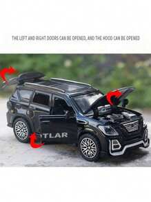 圣诞节新款合金汽车模型四开门玩具Suv车越野玩具车可当万圣节圣诞节礼物 - 彩色 - 查看 4