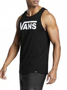 VANS CLASSIC TANK Đen/Trắng - màu đen - Xem 3