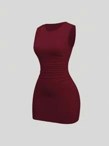 Sweetra 3件套女士休闲百搭舒适修身连衣裙套装 - 彩色 - 查看 4