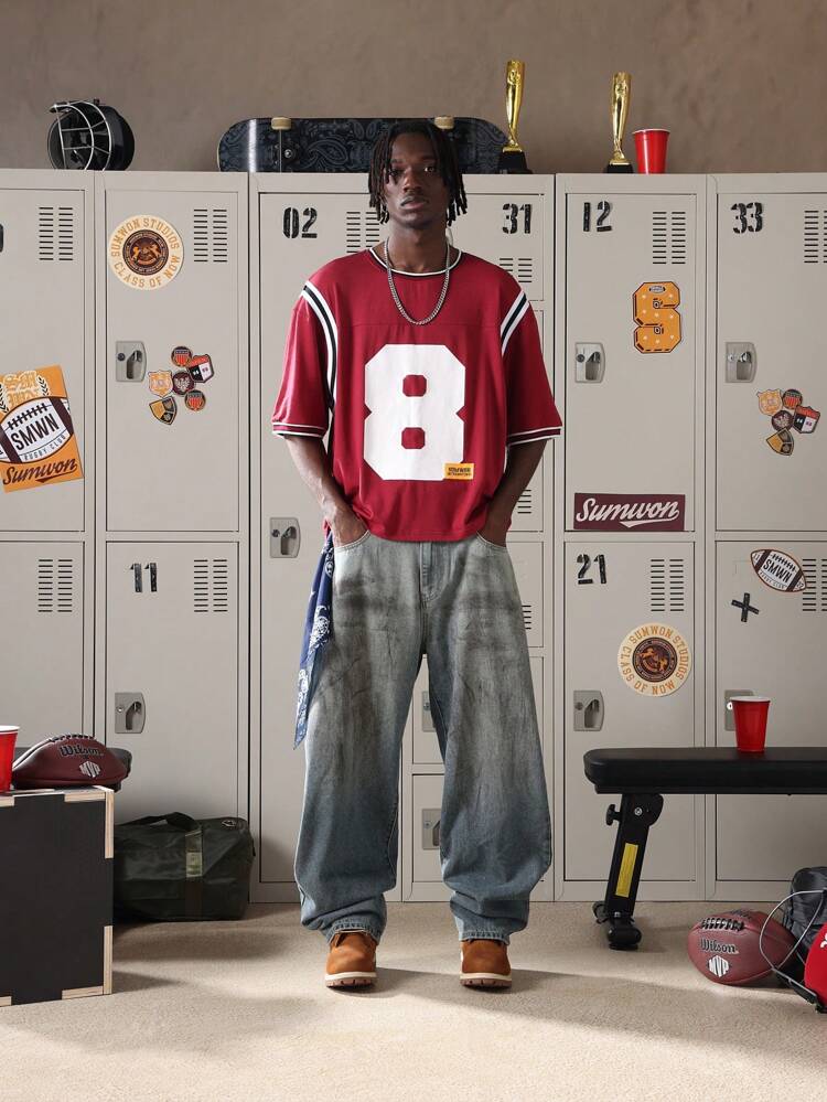 Varsity Jersey Number 8 Team Style Tee