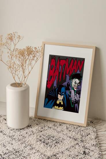 BATMAN X SHEIN Póster X muy adecuado para la decoración de la familia, la sala de estar, el dormitorio, la oficina, el baño y la cocina - sin marco, adecuado para la sala de estar, el dormitorio y el comedor