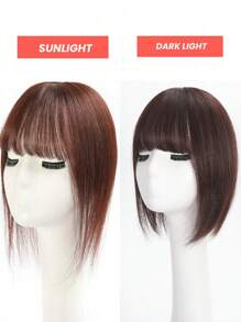 Silk Base Virgin Colored Human Hair Topper Chocolate Brown Top Hairpiece Straight Toppers Natural Black Brown Hair Clips In Hairpieces For Women 8 X 12 CM Toppers Without Sideburns