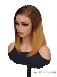 ALL READY WIG Ombre Highlight Braided Frontal Wig Human Hair T4/30# Ready To Go 6x5 Braid Lace Front Wigs Human Hair Glueless Wig For Pre Plucked Pre Braided Natural Hairline Lace Front Wigs 12 Inch Vacation Outfits Travel Festival Prom Outdoor Cosplay Campus School Beach Wedding Camping Holiday Outfits Summer Outfits Vacay Vibes Charm Elegant Casual Y2k Fashion Styles Ss25 Keywords - S4/30 - View 10