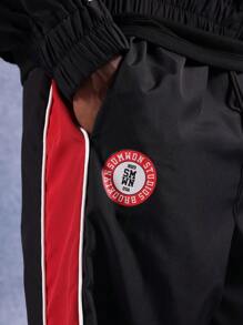 SUMWON Ultra weite Bein Trainingshose im Retro Basketball Stil, locker geschnitten, hoher Bund, Trainings-Performance Hose, bequem, moderner Streetwear-Stil