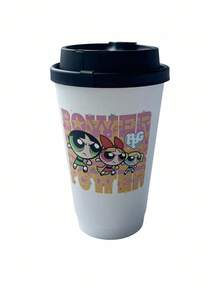 THE POWERPUFF GIRLS X SHEIN 花朵、泡泡、毛茛图案纸杯 - 派对和庆典用饮具 - 饮料杯 - 彩色 - 查看 3