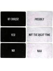 1 张宇宙答案神谕卡 - 适合 14 岁以上儿童的神秘棋盘游戏卡牌，收藏版 - 黑色 - 查看 6