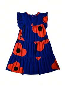 Breezaya Đầm xòe in hoa lớn thời trang ngày lễ cho kỳ nghỉ bãi biển dành cho phụ nữ - Nhiều màu - Xem 2