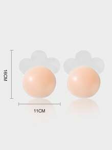 SHEIN 1 Cặp miếng dán núm vú, thích hợp để mặc hàng ngày - Màu be - Xem 3