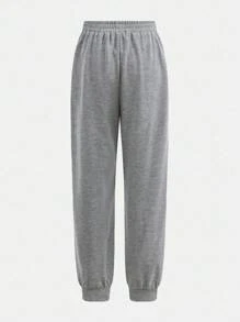 SHEIN 两件套青少年男童运动裤套装，休闲学院风，舒适时尚，百搭实用，面料柔软，适合日常穿着、上学、旅行、户外活动，四季皆宜。这款青少年运动裤套装包含带拉链口袋的慢跑裤，时尚百搭，适合秋冬季节穿着。 - 彩色 - 查看 10