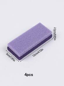 1/4 حجر جلخ البرفش الأرجواني للقدم - مواد البوليوريثان قابلة للكشط والصخر الاحترافي للتقشير للقدم واليدين والجسم - حجر جلخ البرفش للبشرة الصلبة في القدم والندبات ، العناية بالقدم ، إزالة البواسير ، منشفة القدمين ، فرك القدمين ، هدايا عيد الميلاد - الأرجواني - مشاهدة 17