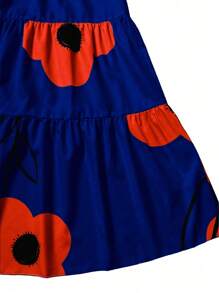 Breezaya Đầm xòe in hoa lớn thời trang ngày lễ cho kỳ nghỉ bãi biển dành cho phụ nữ - Nhiều màu - Xem 5