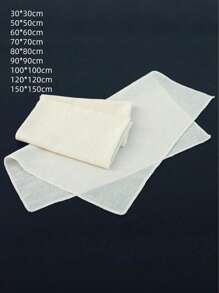1pc 30*30cm/50*5cm/60*60cm/70*70cm/80*80cm/90*90cm/100*100cm/120*120cm/150*150cm Food Steamer Liner, Food Steamer Liner, Steamer Cloth, Non-Stick Round Steamer Liner, Steamed Dumplings/Bread/Steamed Buns/Rice, Food Filter Cloth, Household Kitchen Supplies, Baking Supplies