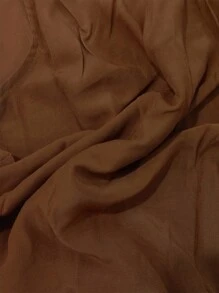 SHEIN 女士纯色时尚宽松无袖雪纺衬衫