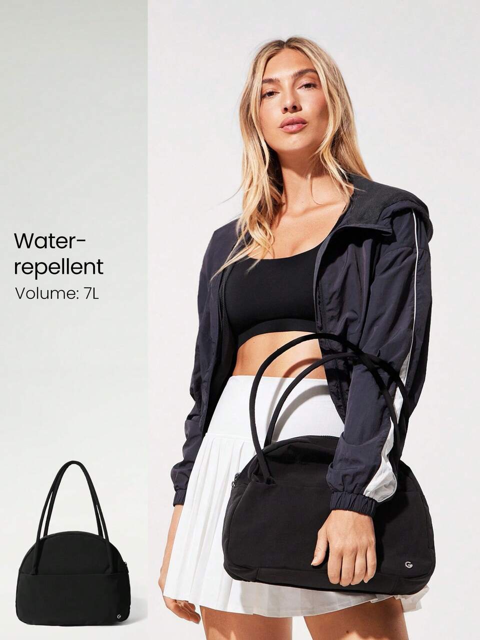 Power Play Water-Repellent Storage Compartments Zipper Pockets Bowling Bag Gym Studio Travel Daily Casual  Spring Summer
